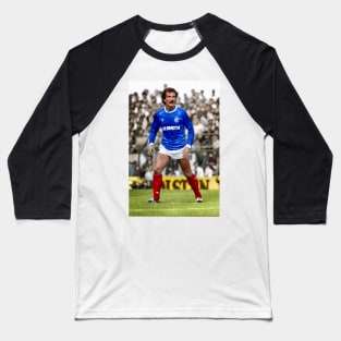 Colourised Graeme Souness Baseball T-Shirt